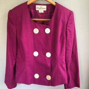 Vintage BNWT Oleg Cassini skirt suit size 12